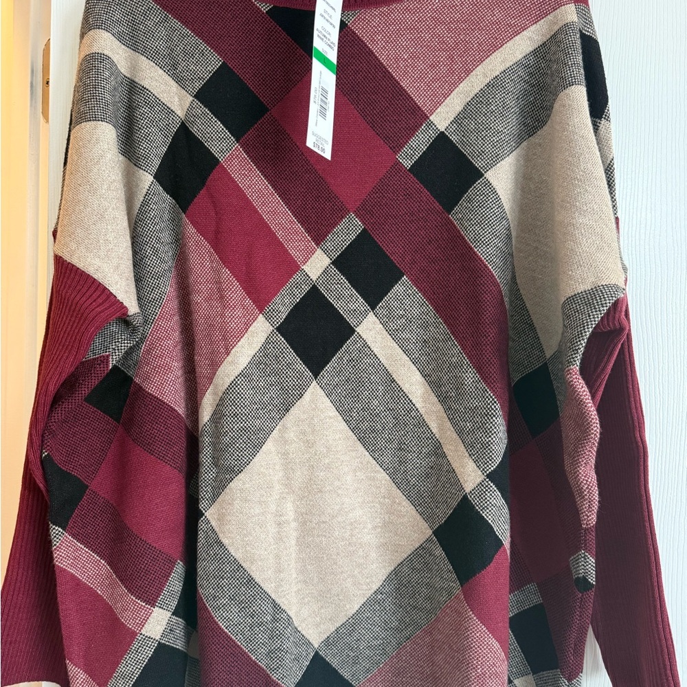 Plaid Patterned Sweater for Women